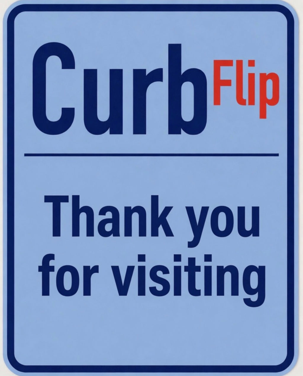 CurbFlip® “Scan To Pay” BEACH ACCESS Parking Sign With Stand