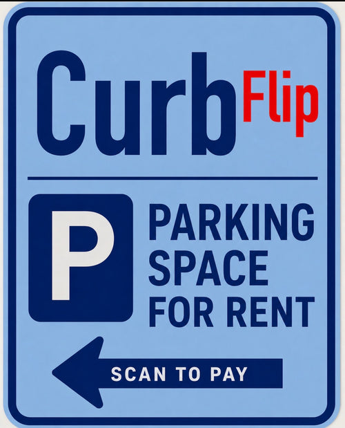 CurbFlip® “Scan To Pay”  Left Right Directional Sign With Stand